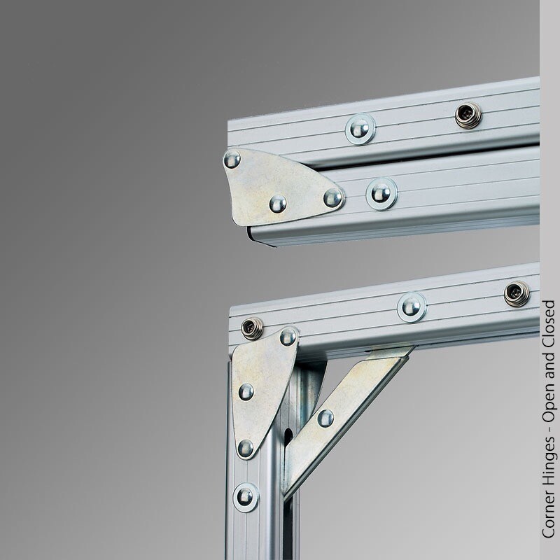 DRAPER 241007 - UFS 54x74 COMPLETE SCREEN SYSTEM - FRONT PROJECTION - T-LEGS