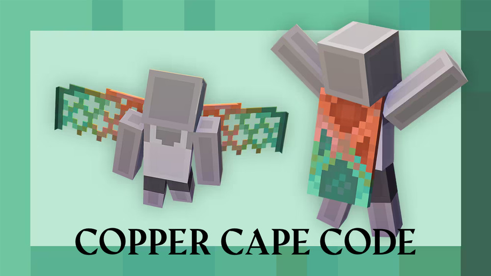 🔥 Minecraft Copper Cape – GLOBAL Redeem Code – Java & Bedrock Edition, PC, XBOX