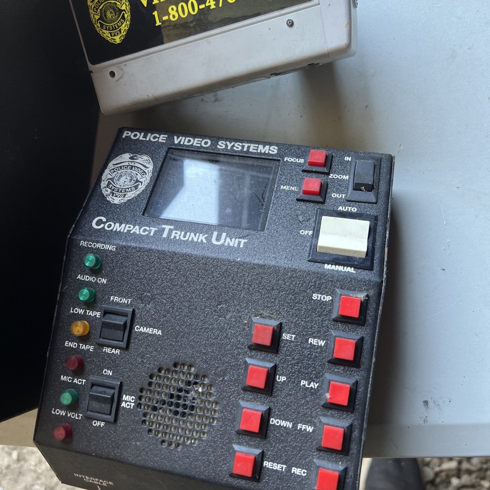 police video systems compact trunk unit
