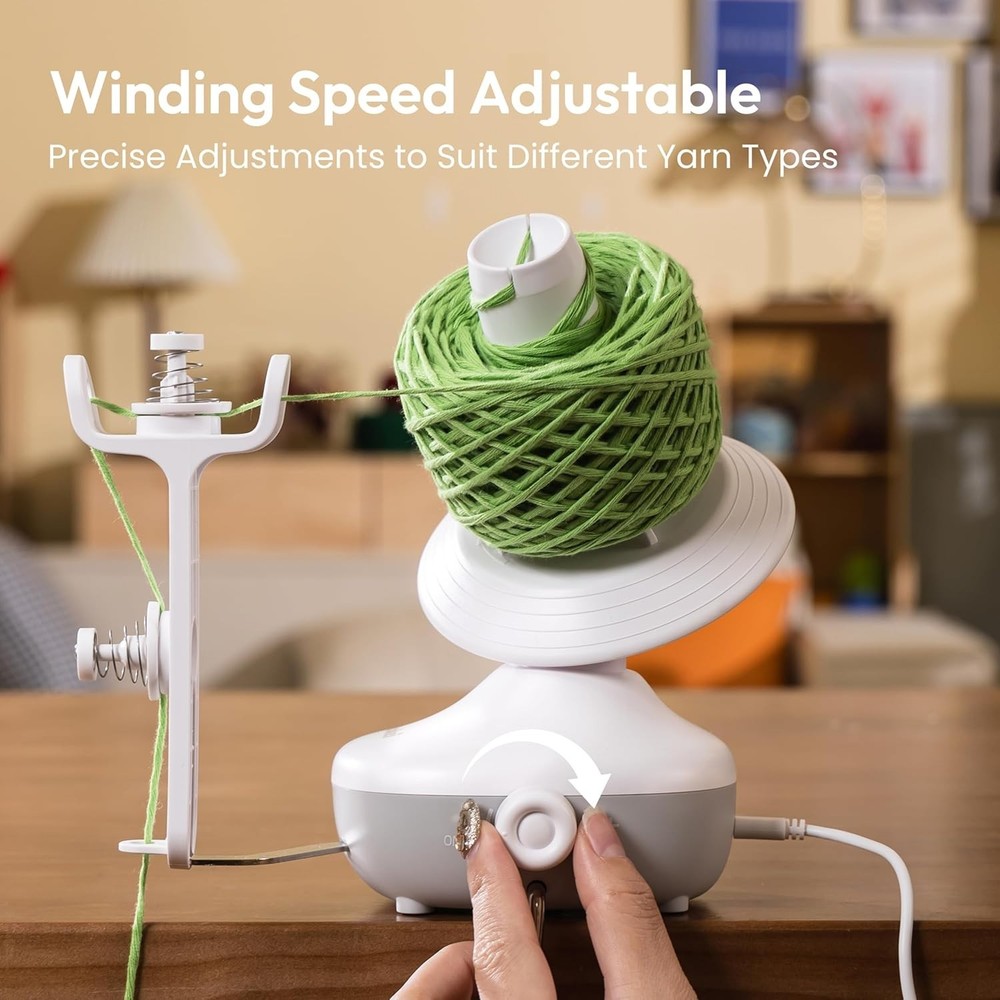 Efficient Yarn Winder with Large Capacity & Low Noise - Perfect for DIY Projects