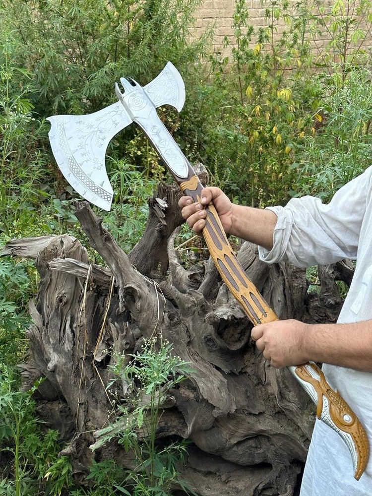 Beautiful custom handmade Viking forged Axe