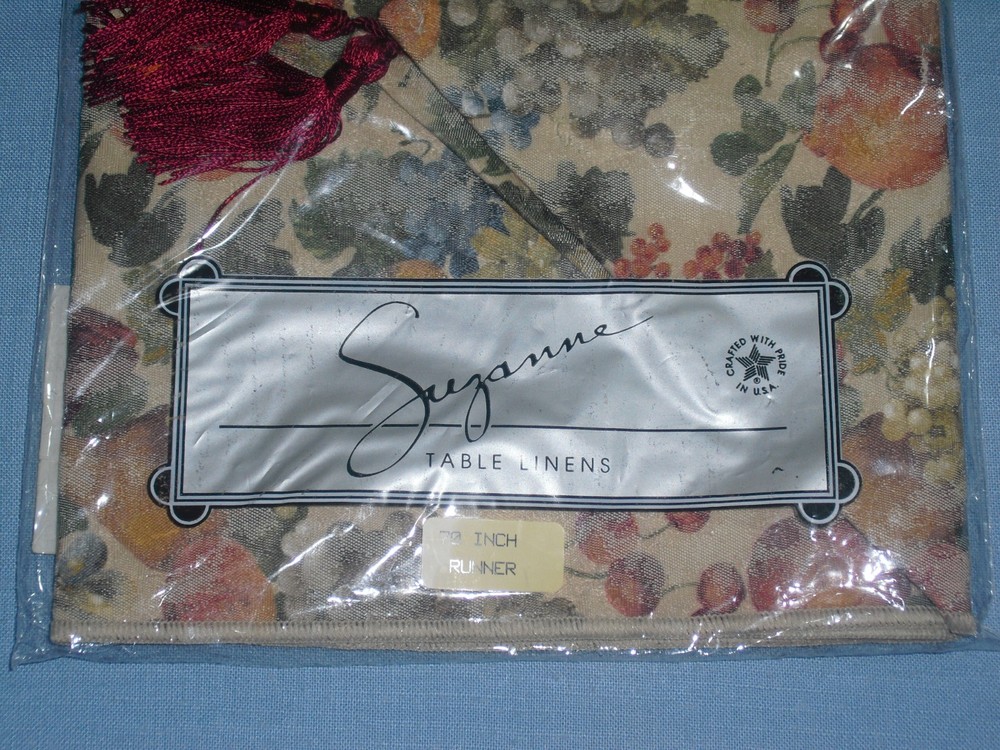 NEW Suzanne Table Runner 70" x 13" Cotton / Polyester