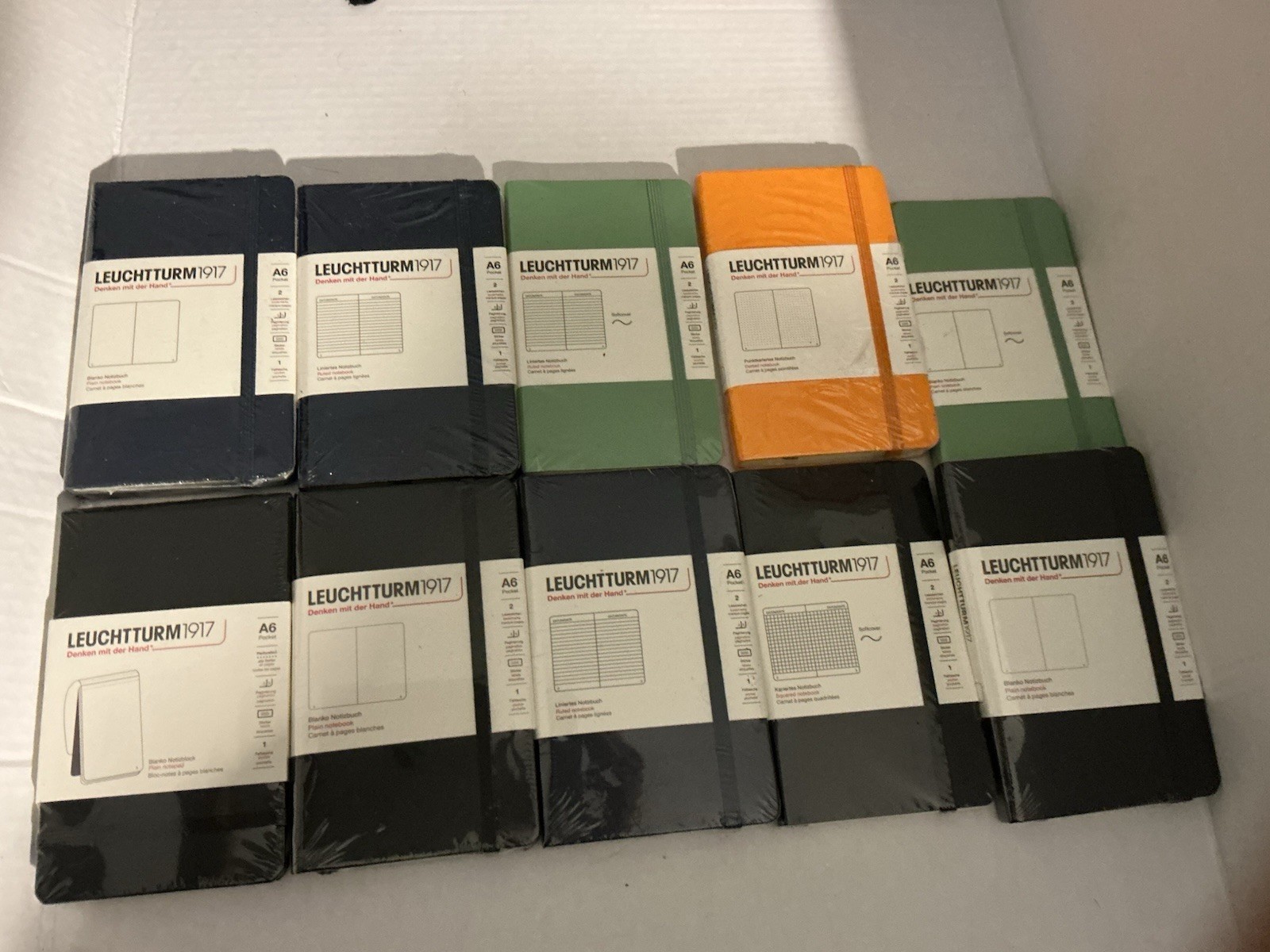 New Sealed LEUCHTTURM1917 - Notebook Hardcover Pocket A6 Set 0f 10 #2