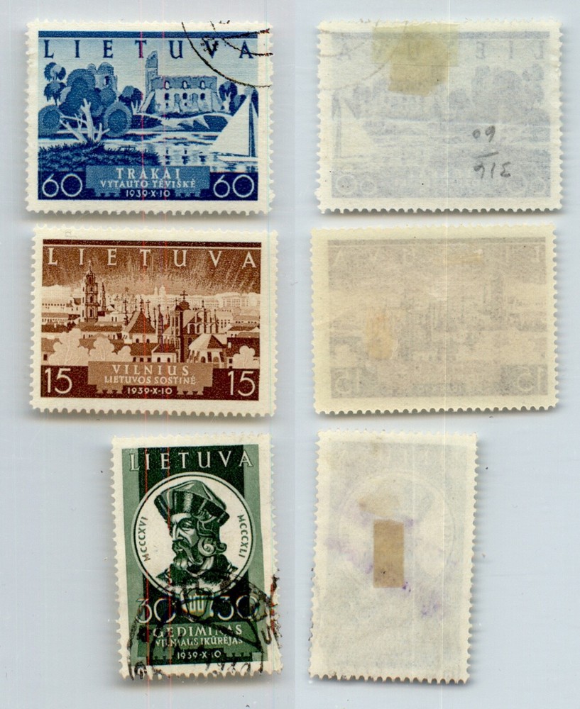 Lithuania 🇱🇹 1940 SC 314-316 mint or used. rtc8682