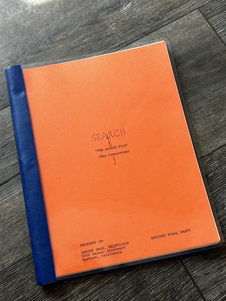SEARCH TV Show Script The Adonis File Consortium Revised Final Draft Jack Turley