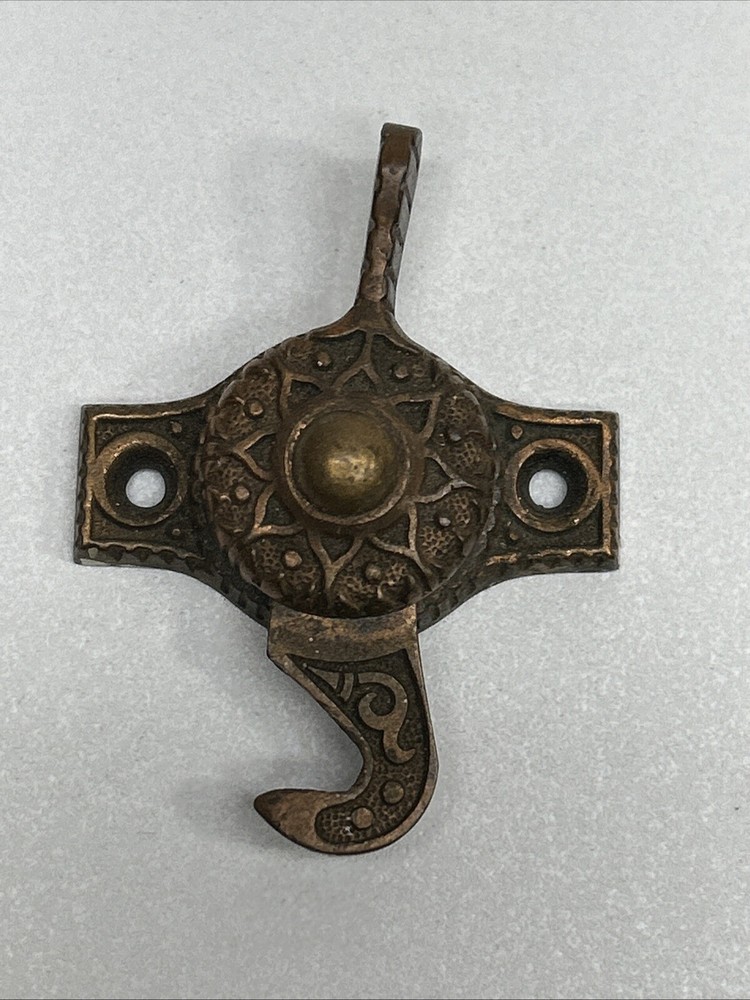 Antique R & E Bronze Window Sash Lock