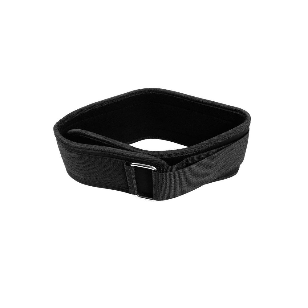 Athletic Works Weight Lifting Belt Small/Medium Black Durable Nylon Back Support