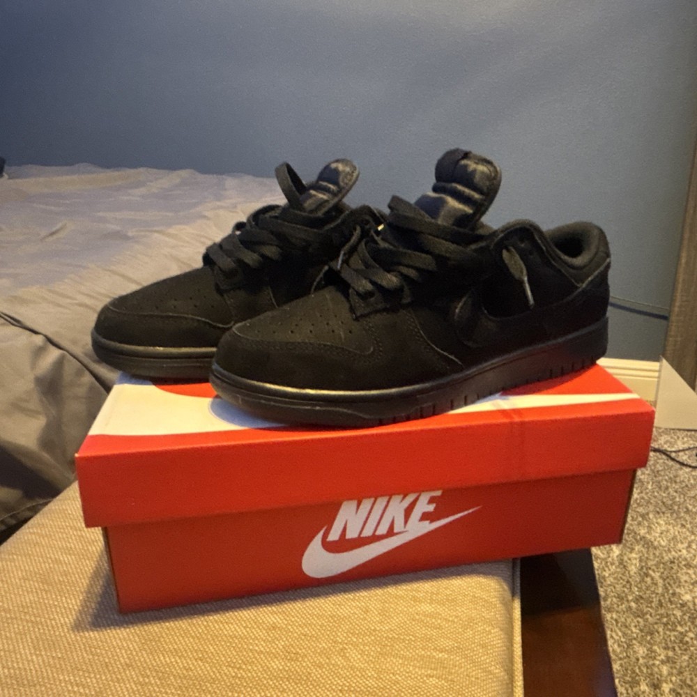 Nike Black Skateboarding Shoes Dunk Low