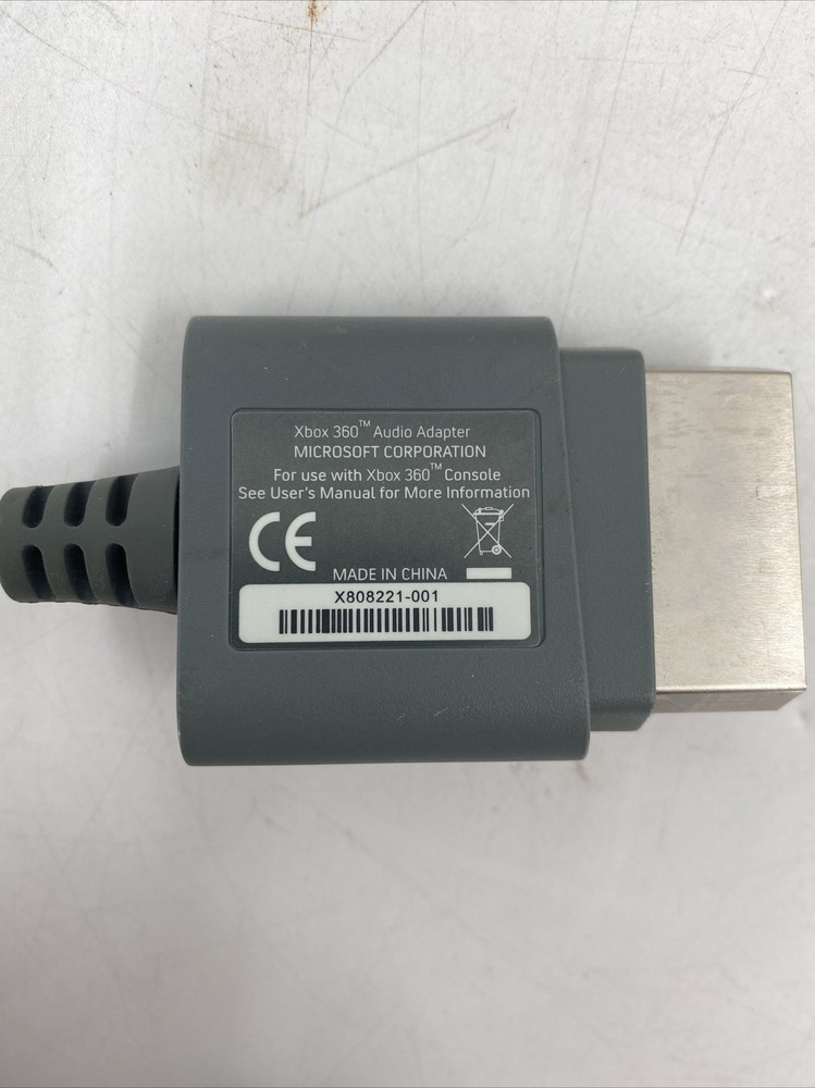 Microsoft Xbox 360 OEM Audio Adapter and RCA Cables Bundle EB-6798