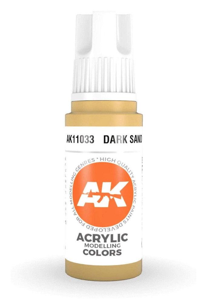 3 - AK Interactive AK11033 3rd Gen Acrylic Dark Sand 17ml