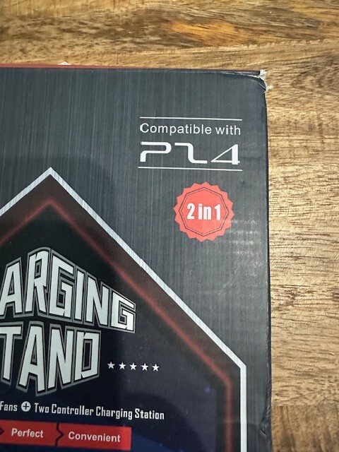 KJH Game Console Charging Stand Cooling Fan Controller Docks Compatible with PS4