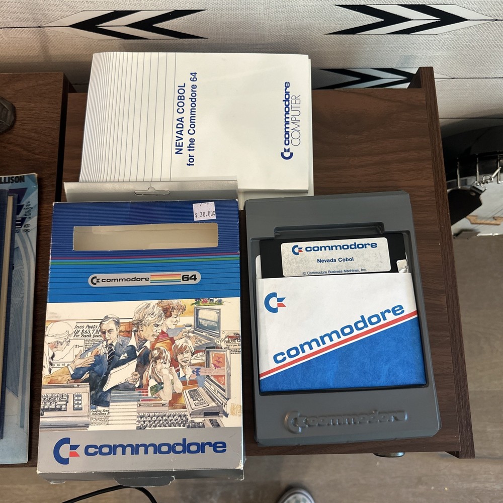Commodore 64 Nevada COBOL Floppy Disk Vintage Computer Game