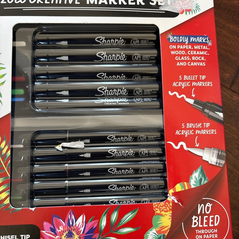 Sharpie Creative Marker Set 20 Count Gift Set Colorful Acrylic Highlighting NEW
