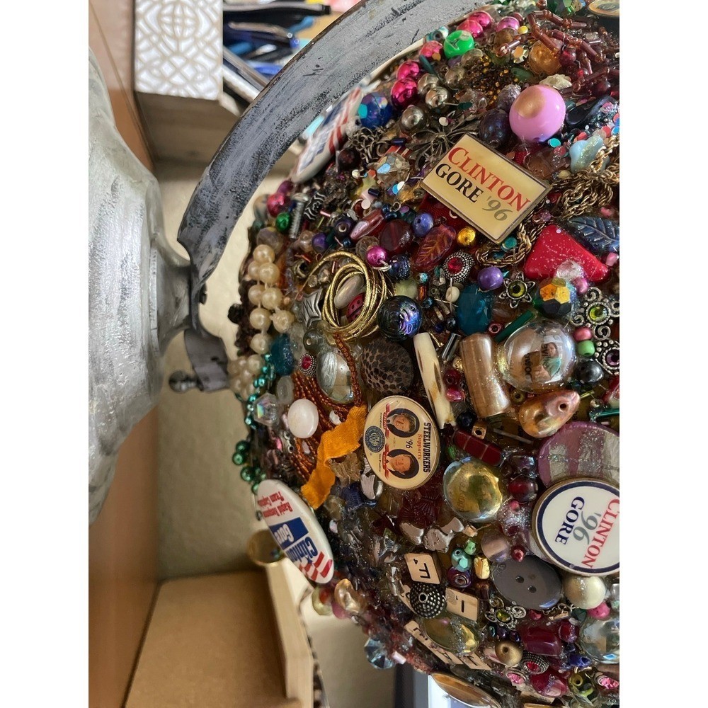 Vintage Clinton Gore Collage Globe
