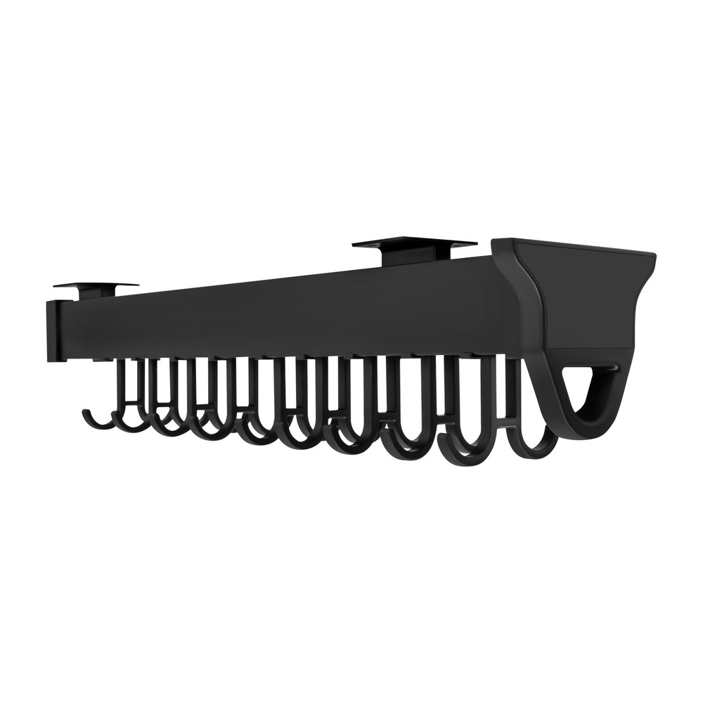 Pull-Out Storage Rack - Multifunctional Kitchen Organizer with 18 Hooks