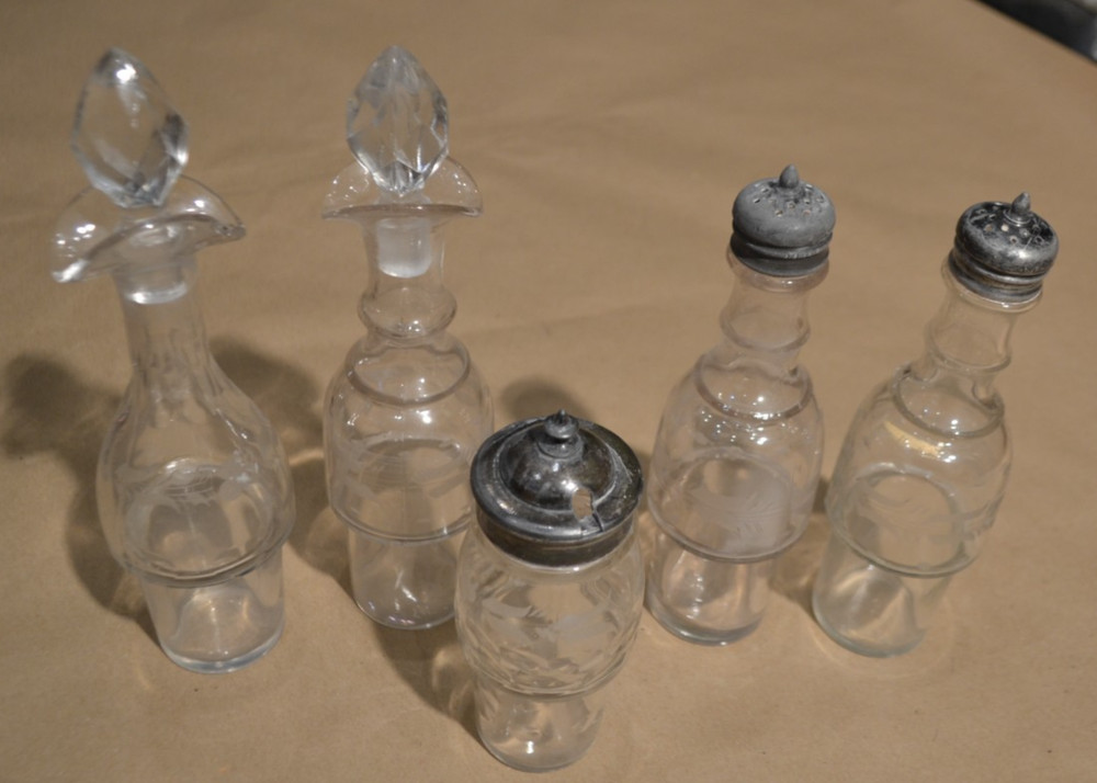 Silver Turning Salad Server - 5 pc & stand -