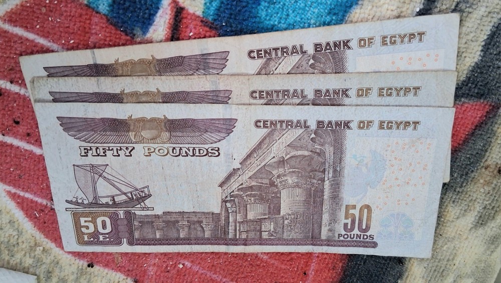 (1) 2022-24 Egypt 50 POUNDS Note - Authentic P-75 Issue Circ