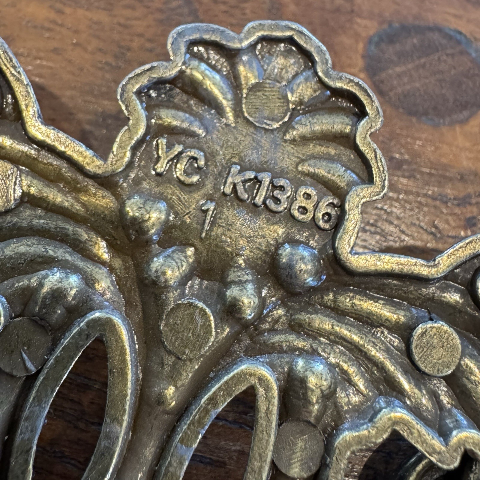 Vintage Brass Open Scroll Ornate Bail Drawer Pull Handle Lot 8 Victorian Style