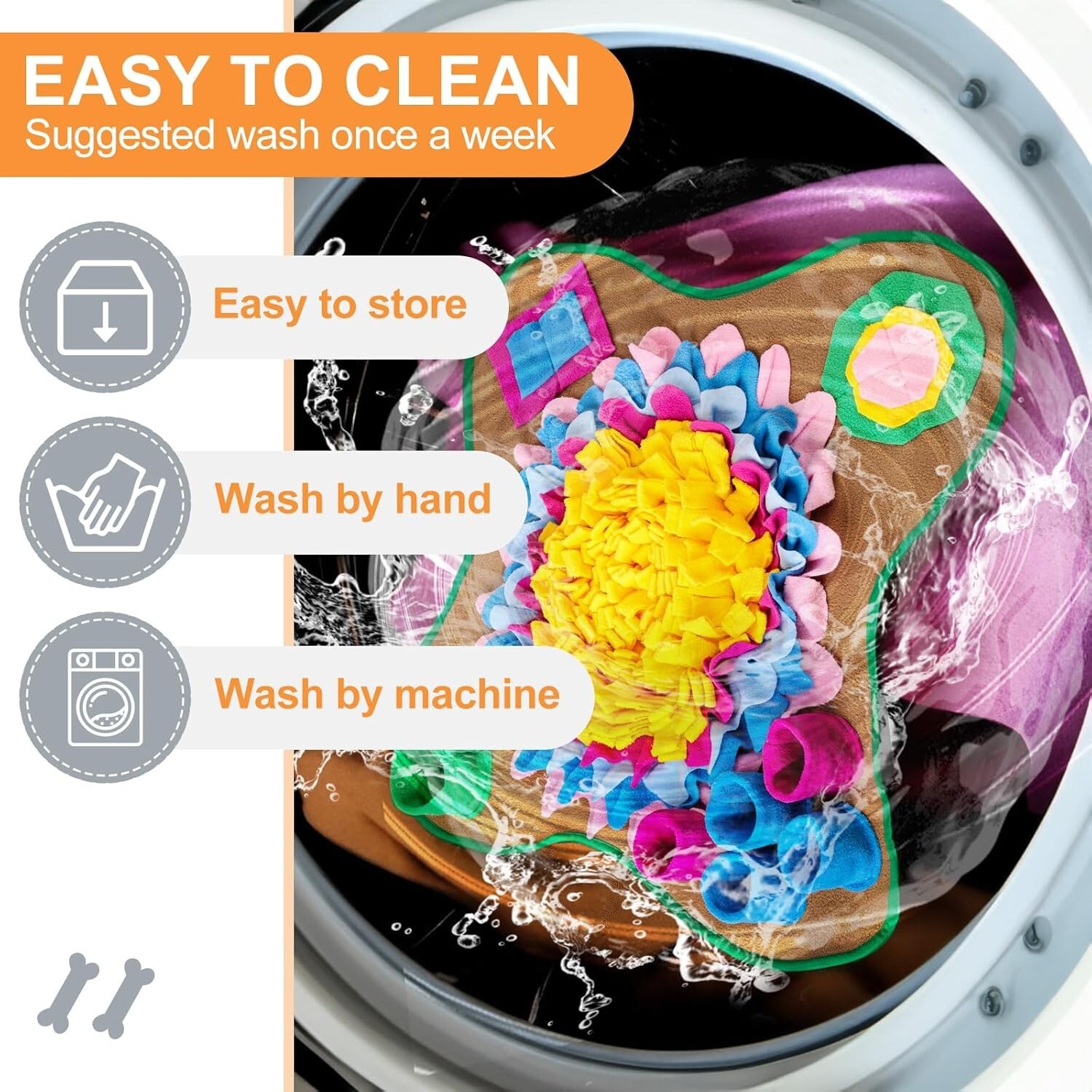 Pet Snuffle Mat for Dogs Sniffle Interactive Treat Game for Boredom Anxiety