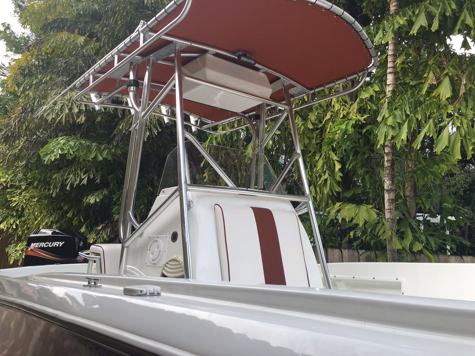 custom made Boat sunbrella replacement T-top canvas