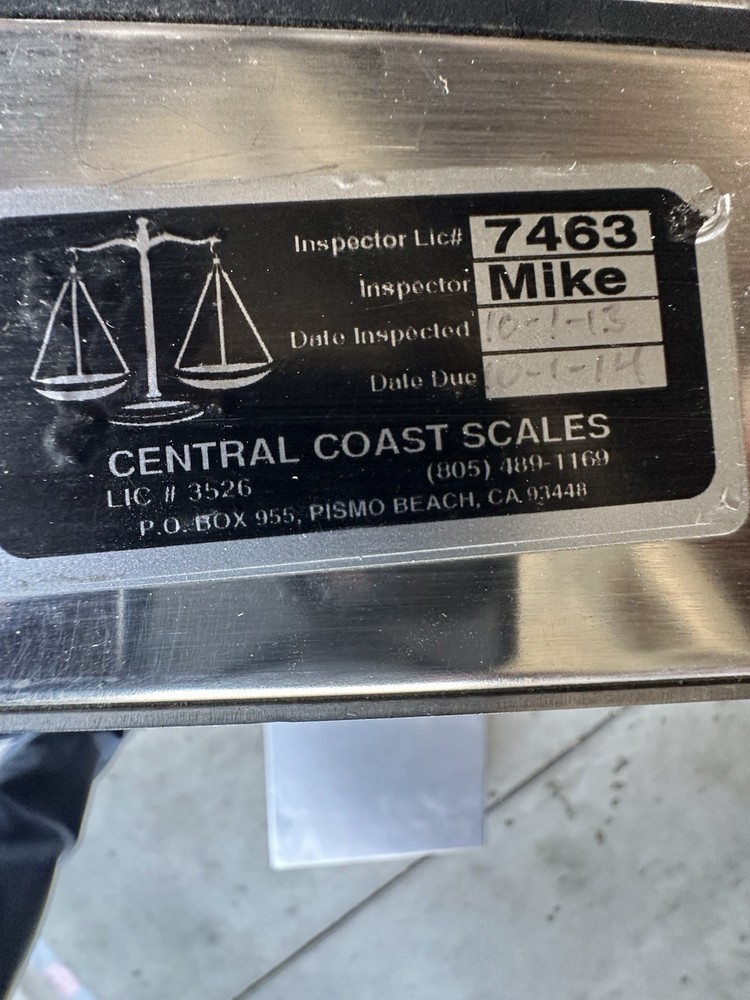 Cardinal Detecto 204S Scale Complete, 5000 Lbs, Read
