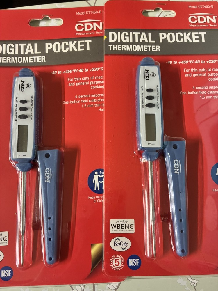2 - CDN DTT450-B ProAccurate Waterproof High Heat Thin Tip Thermometer