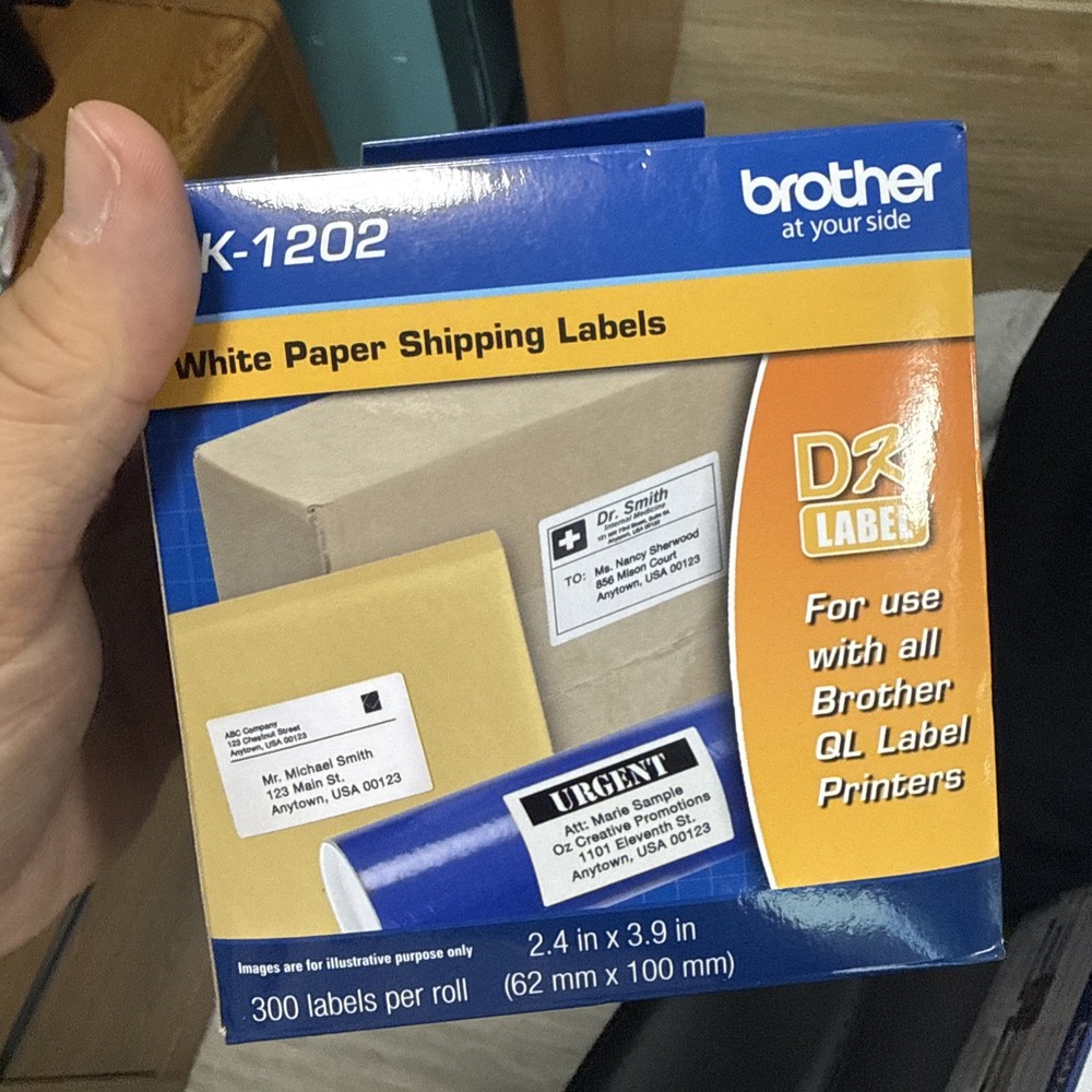 Brother - QL-600 Economic Desktop Label Printer - Black Open Box + Extra Labels