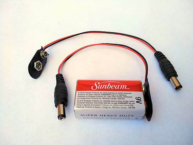 5 Pcs 9 V Battery Adapter/Connector