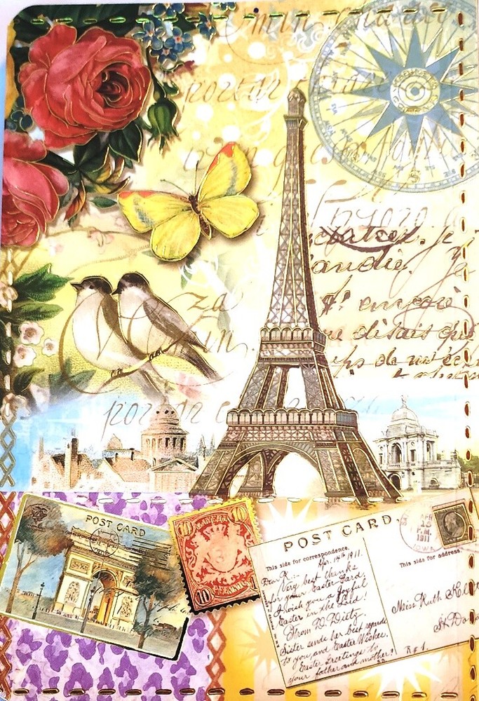 Handy 4" Pocket Notepad Eiffel Tower