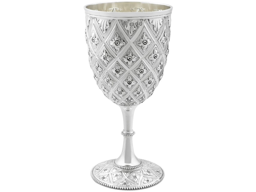 Antique Victorian Sterling Silver Goblet