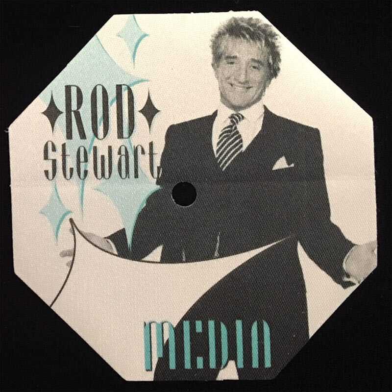 Rod Stewart Tour Original Media Backstage Photo Pass Rare Unused