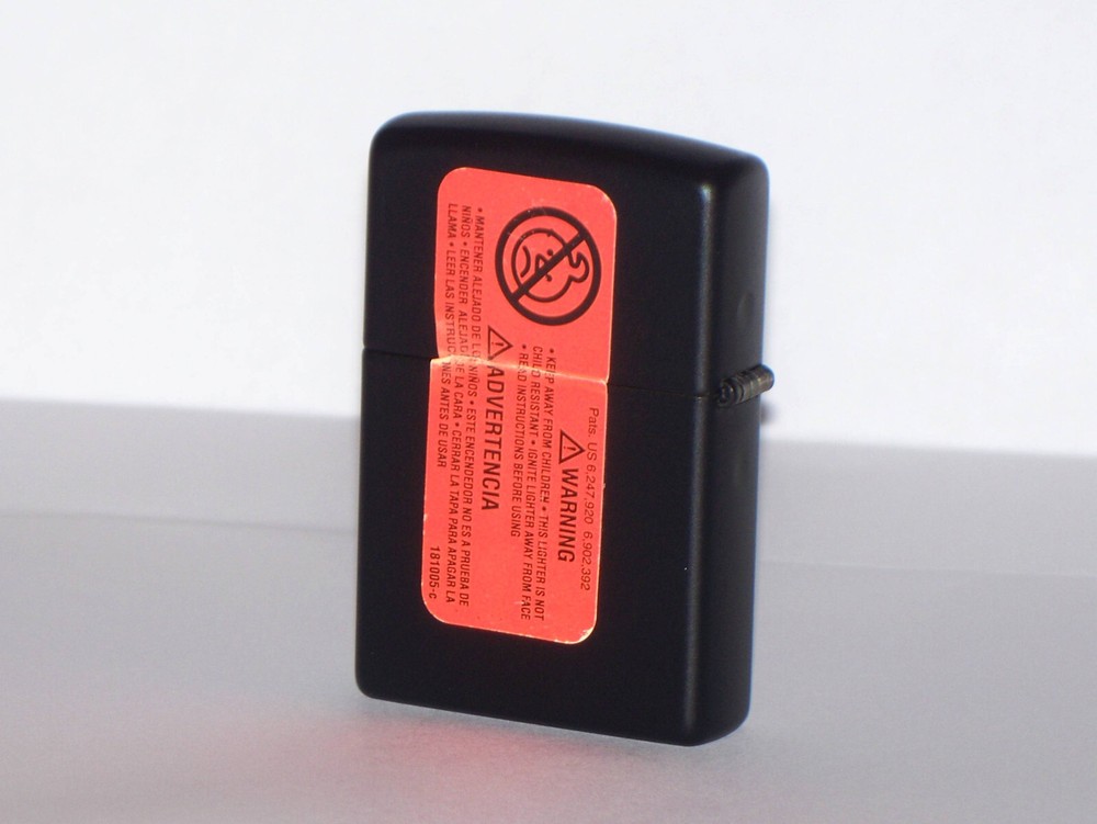 #2 2017 NOS ZIPPO Classic Model 218 BLACK MATTE Full Size Lighter UNFIRED