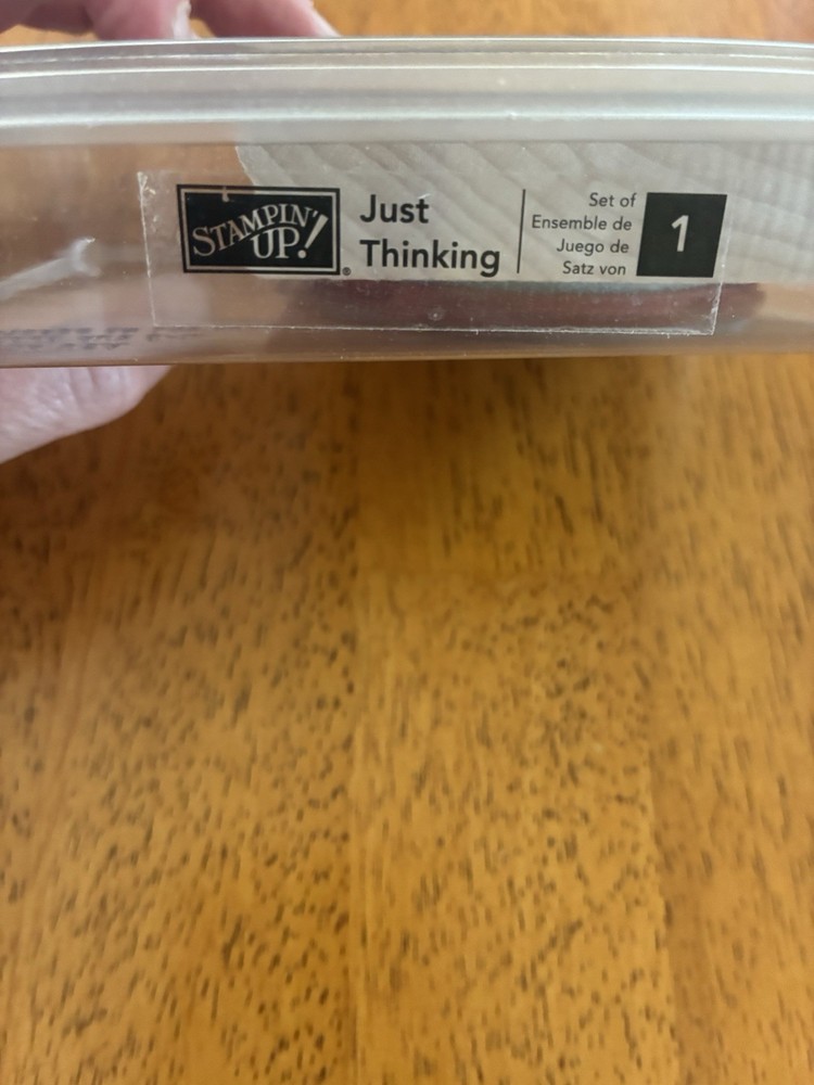 Stampin Up Just Thinking Rubber Stamp