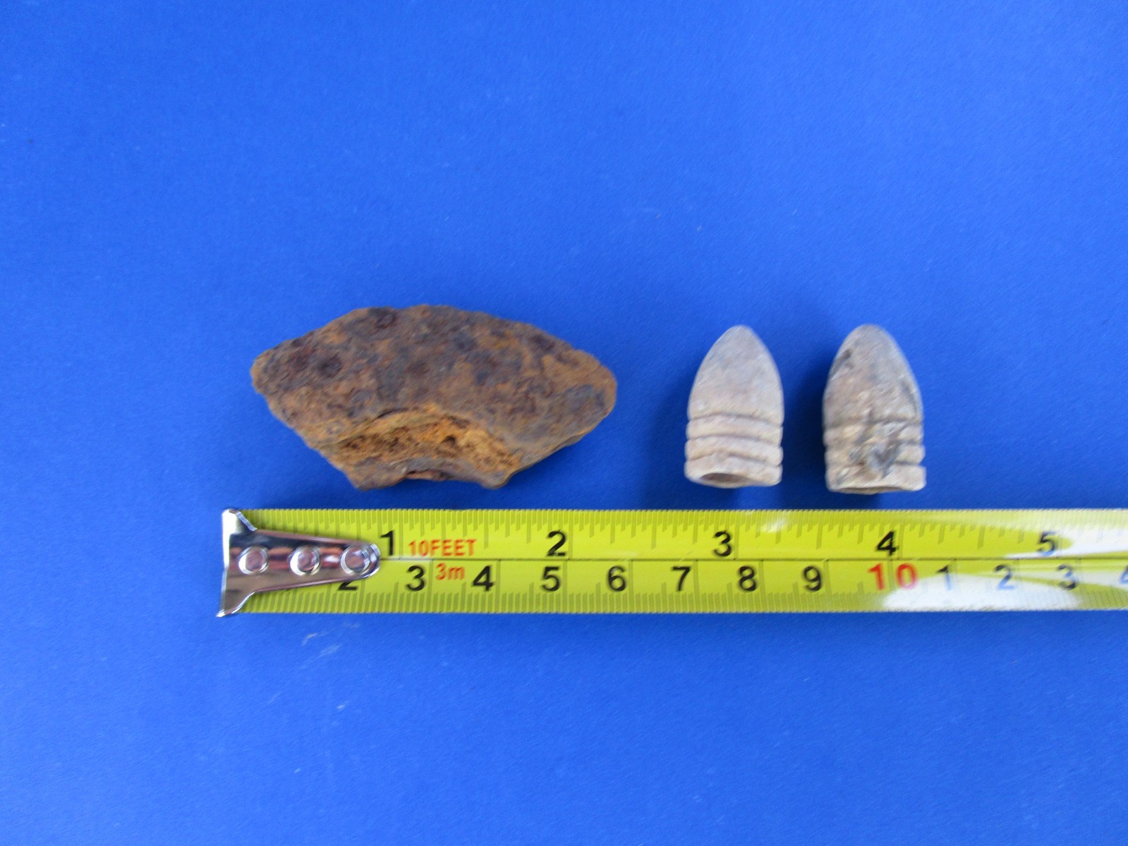 Civil War Relic Artillery Shell Fragment & Dropped Minies, dug, Chattanooga, TN