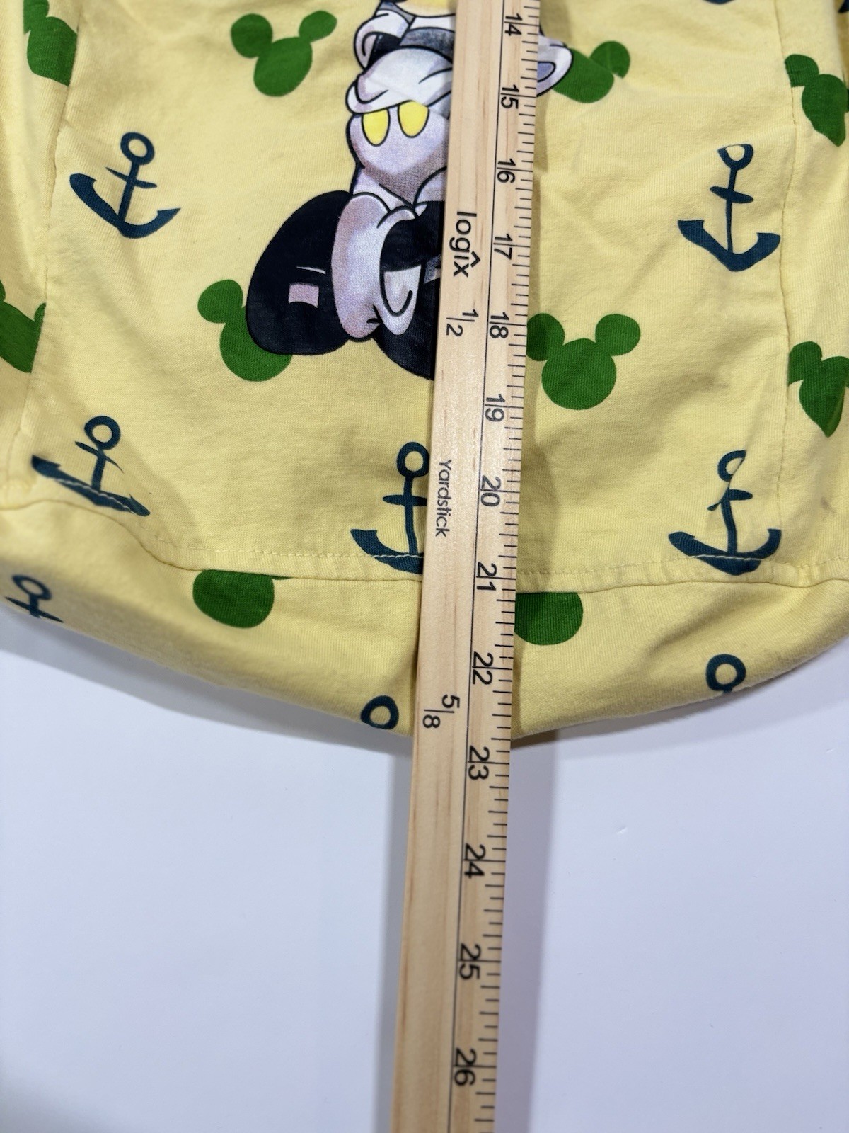 Mickey Mouse Tote Bag Disney World Disneyland Resort Yellow Anchors Rope Handle