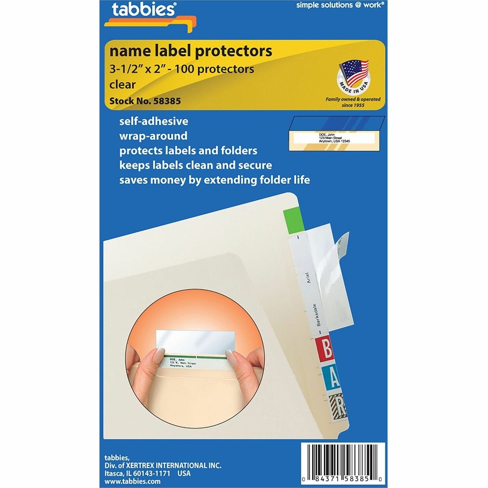 Self-adhesive File Folder Label Protectors