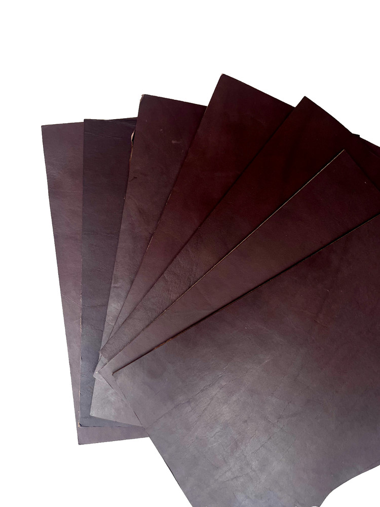 Large Dark Brown Leather Panel