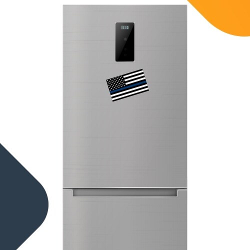 Thin Blue Line American Flag Magnet Decal 3x5 Inches Automotive Magnet for Car