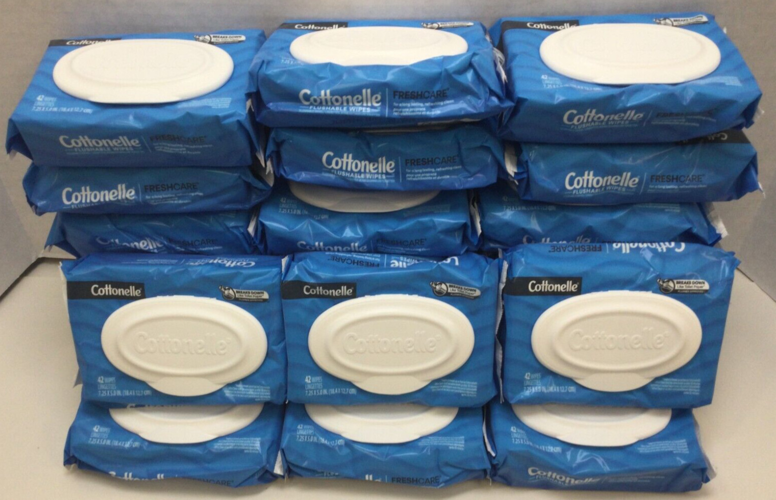 Cottonelle Flushable Wet Wipes 42 Per Bag 1008 Count, DISHEVELED BAGS LONG DATES