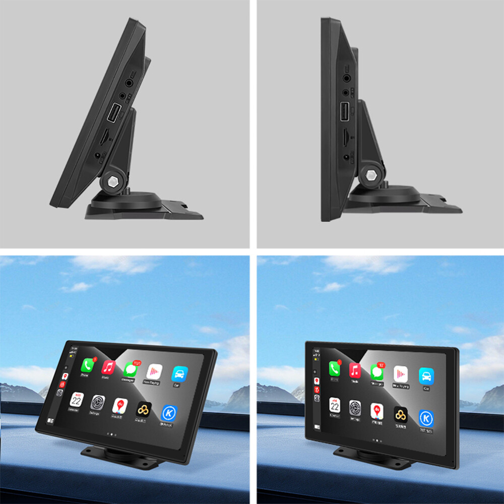 9" Portable Car Stereo Full Touch Screen Wireless Carplay Android auto Bluetooth