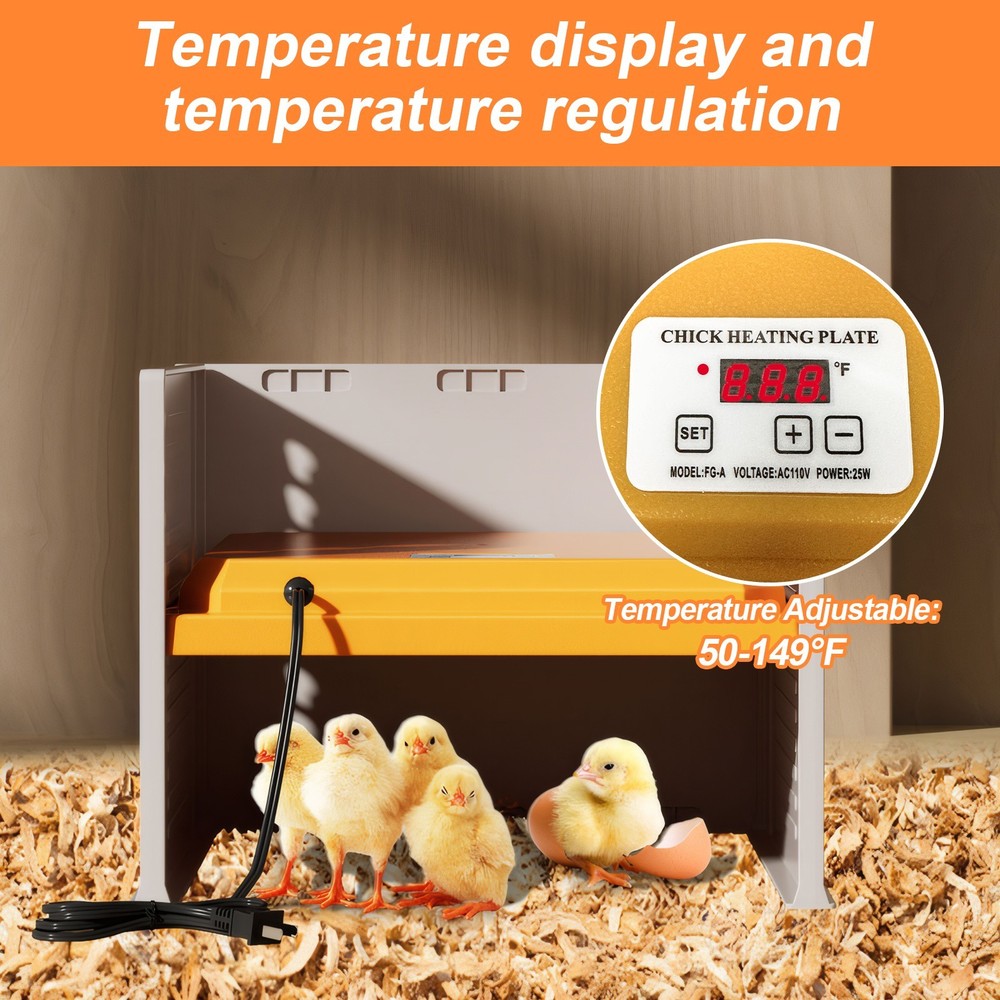Adjustable Chick Brooder Heating Plate Temperature Heater Chicks Brooder Heater.
