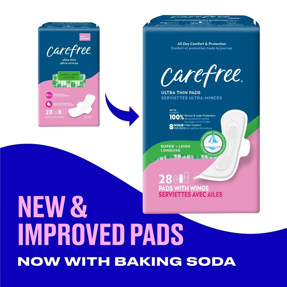 Ultra Thin Pads with Wings, Super, Long, 28 Count