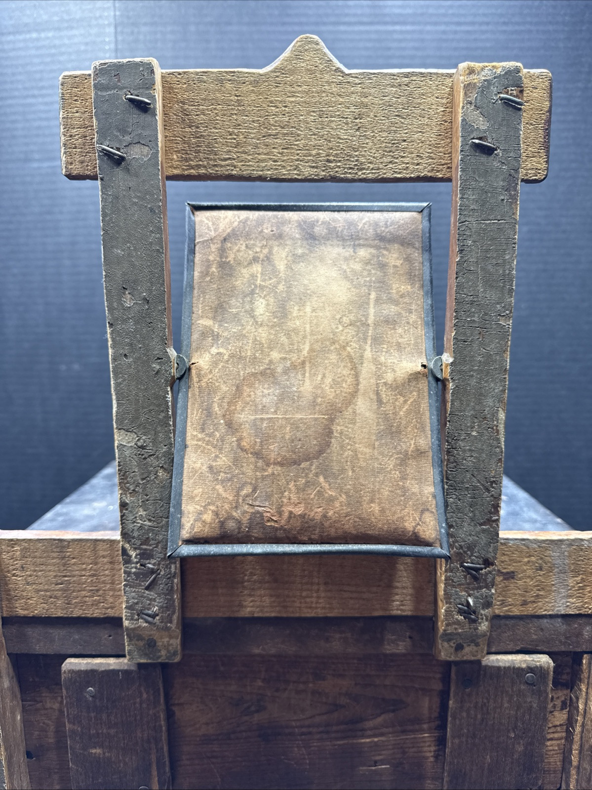 “ ANTIQUE EARLY 1900’s SALESMAN SAMPLE MINATURE FURNITURE DISPLAY WITH MIRROR “