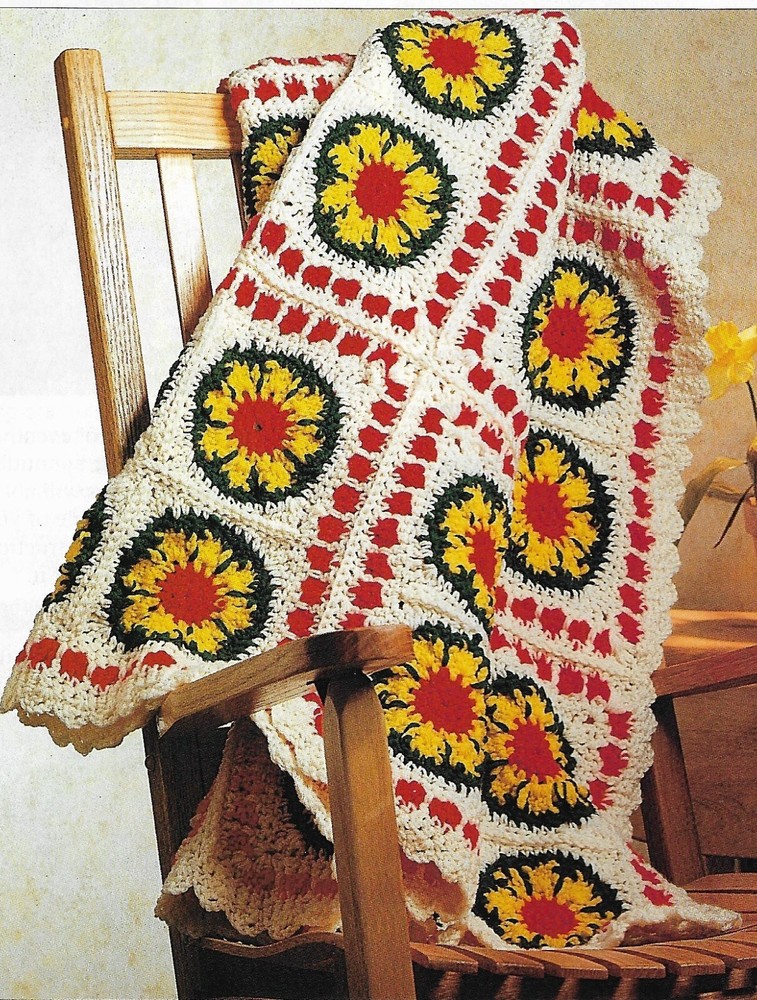 Sunny Cheer Afghan crochet pattern instructions