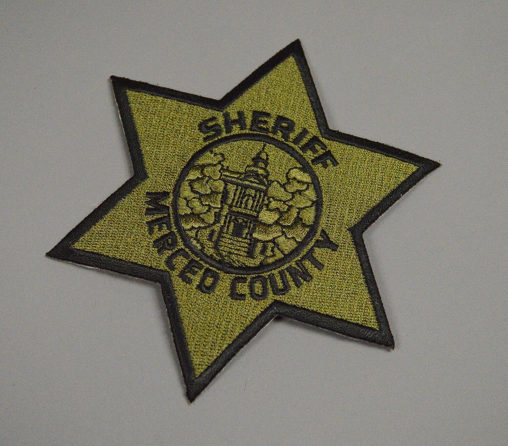 Merced County California Sheriff Subdued Olive Drab Patch ++ Mint CA