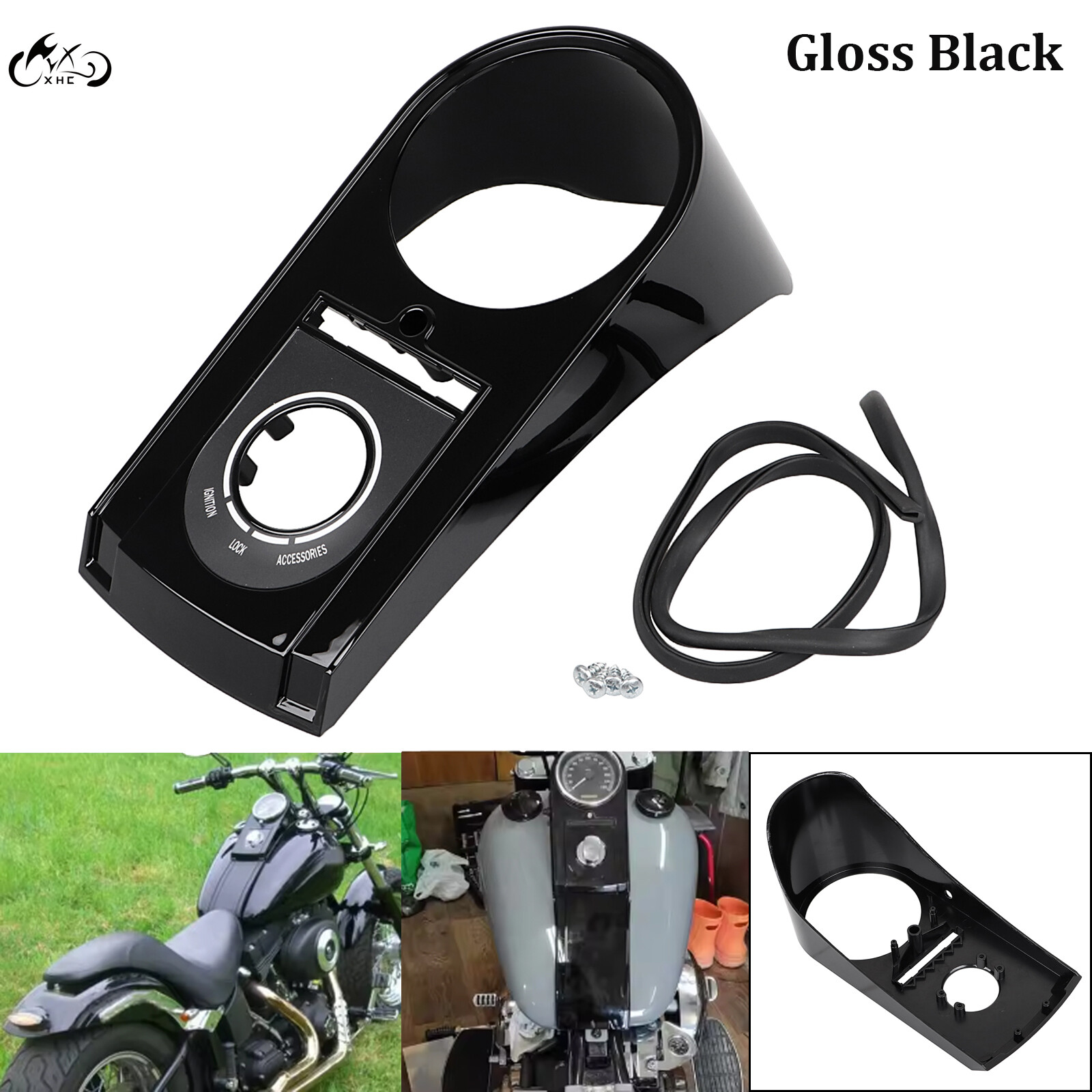 Speedometer Speedo Dash Panel Cover Housing Kit For Harley Fat Boy Softail 00-10