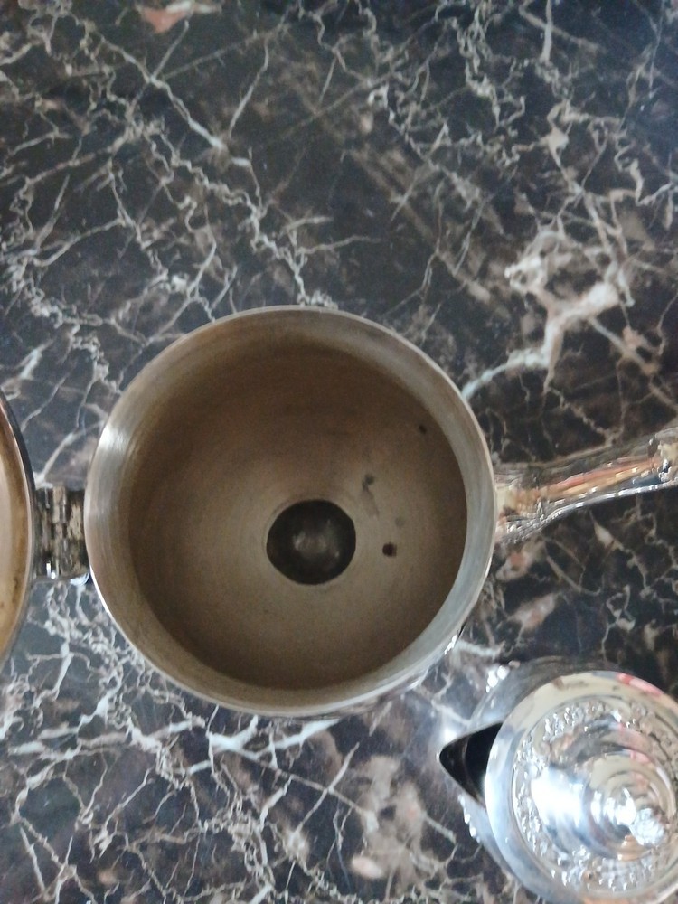 Leonard silverplate tea set.