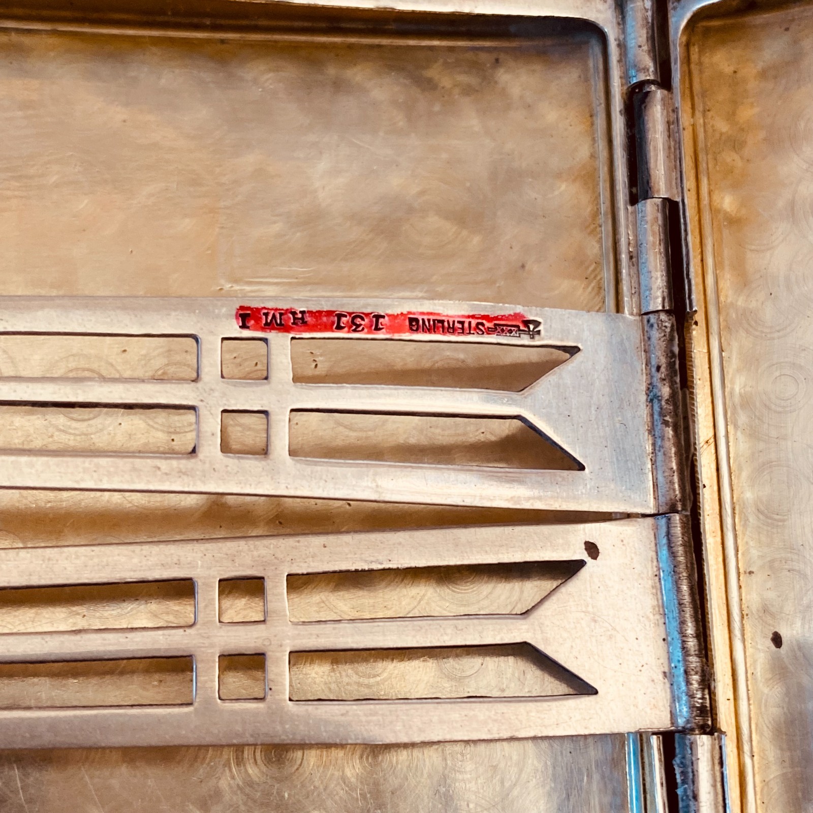 STERLING SILVER CIGARETTE CASE, HEAVEY WEIGHT