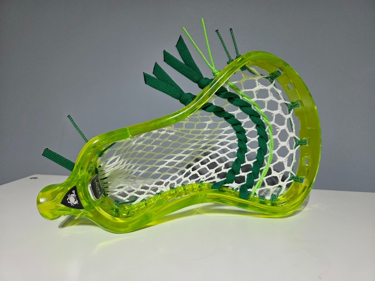 Attack Pocket: New ECD ION Lime Mid Low Kelly Green Lax Lacrosse Head HERO 4.0
