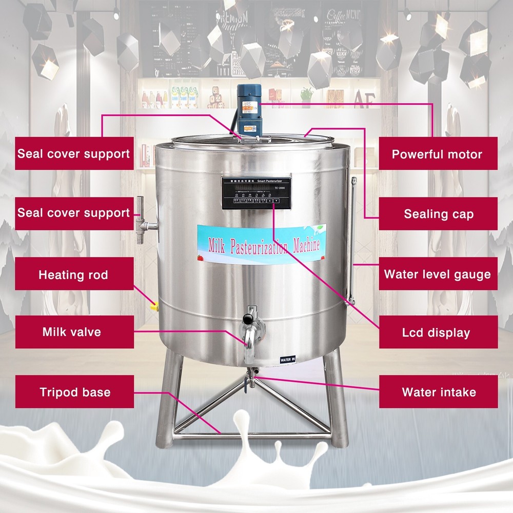 200L Commercial Pasteurization Machine Pasteurizer for Milk Juice Sterilization